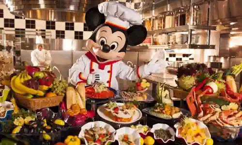 Mickey en buffet de chef Mickey Disney World orlando