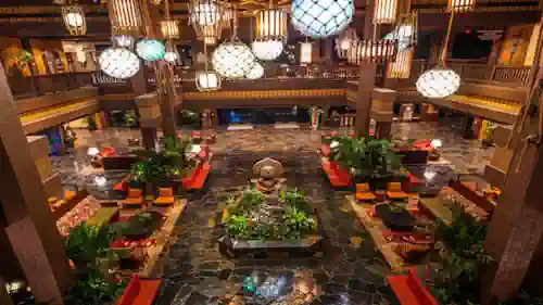 Imponente Lobby del Disney´s Polynesian Resort